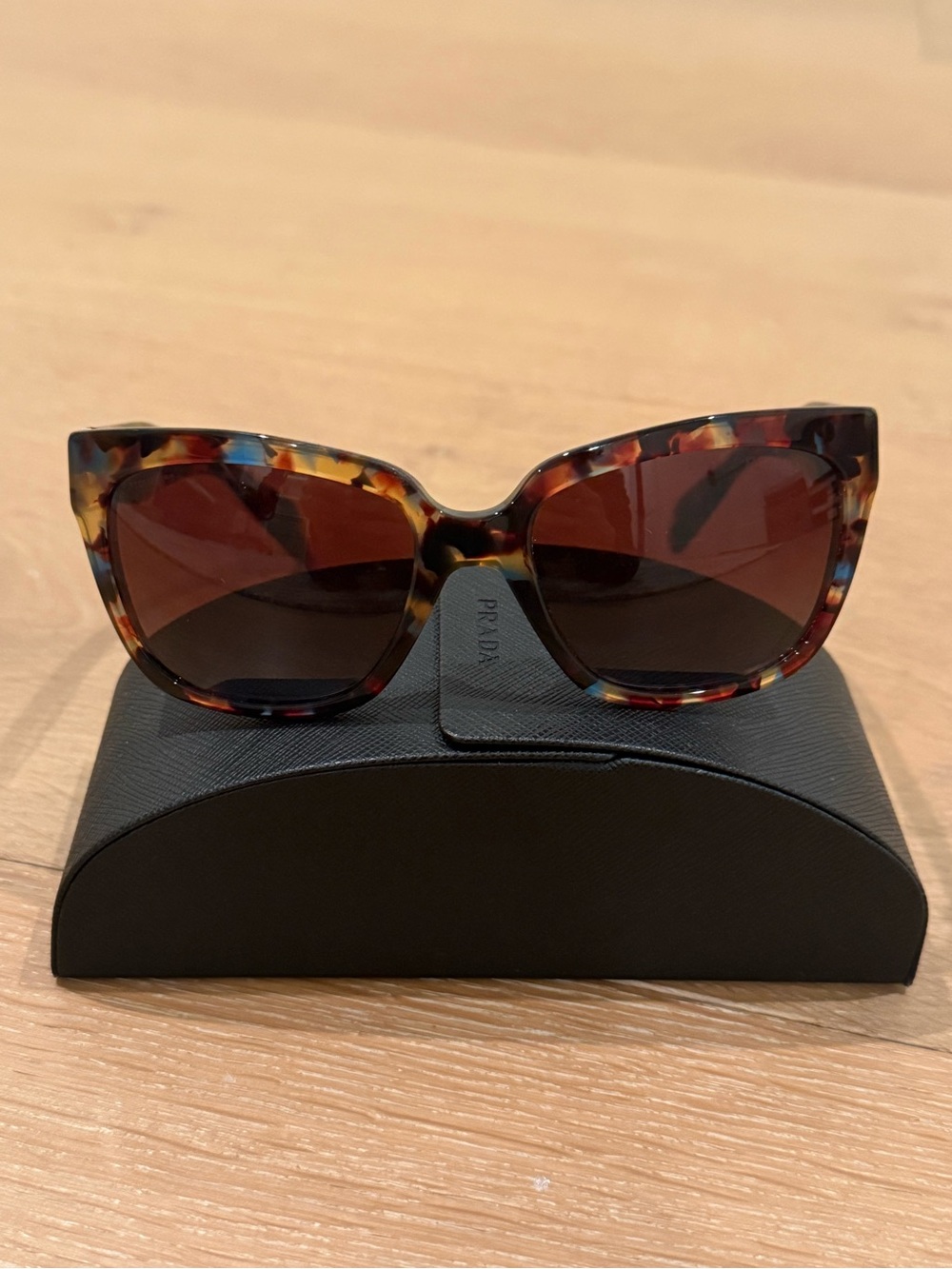 Prada Women's Tortoiseshell Cat-Eye Sunglasses - Brown Lenses